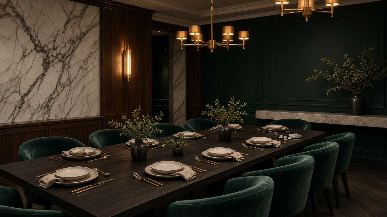 Salon privé dressé de Guyon Bistro pour la saison 2026
